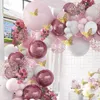 Andra evenemangsfest levererar macaron rosa ballong garland båg kit bröllop födelsedag dekoration barn globos guld konfetti latex ballon baby shower flicka 230825