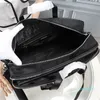 メンズブラックナイロンデザイナーブリーフケースラップトップバッグ大容量レトロファッションオフィスハンドバッグ