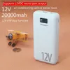 20000mAh Power Bank Portable Charger 12V DC External Battery for iPhone mi for Air Conditioned Jacket Electric Heating Equipment Q230826