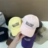 Boll Caps Sydkoreas Hat Female Brand Net Red Glue Letter Baseball Cap Ins Samma Multicolor Soft Top Fashion Niche 230825