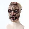 Masque d'horreur à ongles à grande bouche pour fête d'Halloween, couvre-chef de simulation doux en Latex fantôme, déguisement