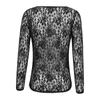 T-shirt élégant pour femmes, boléro à bras 3/4, Cardigan en dentelle, hauts ouvert, Blazer court transparent à manches longues, veste de fête à fleurs, Cover-Up