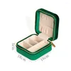 Cosmetic Bags Jewelry Organizer Box Storage Vintage Flannel Men Jewellery Earring Boxes And Packaging