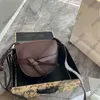 Designer feminino ombro bolsa de luxo cor sólida alfabeto britânico cinta sela clássico retro fora estilo rua mini bolsa crossbody saco