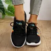 Rimocy Fashion Lace-Up 2024 Print Robe Sneakers Femme's Breathable Mesh Femme Soft Bottom Bottom non-Slip Ladies Sport Shoes T230826 240