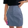 Herfstmode rokken hoge taille tas hip ontwerp korte rok groothandel dames