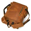 Sacs d'école Arrivées Sac à dos en cuir de luxe Homme Véritable Sac de voyage en peau de vache Hommes Mâle Vintage 17 pouces Sac à dos pour ordinateur portable