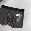 Met Doos 3 stks Heren Ondergoed Onderbroek Boxer Organische Modale Shorts Sexy Homo Mannelijke Boxers Ademend Nieuwe afdrukken Man Ondergoed Maat L-3XXL