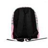 Sacos escolares rosa b mochilas moda feminina listra saco de livro estudante meninas casual versátil mochila feminina simples durável