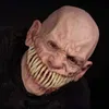 Máscaras de festa Horror Stalker Palhaço Máscara Halloween Cosplay Assustador Monstro Grande Boca Dentes Chompers Látex Assustador Traje Adereços Decoração 230825