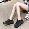 Abito chiaro Diamond Platform Seques Sneakers Doncanato per le nuove scarpe autunnali per casual traspirante per donne per donne T230826 457