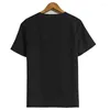 Men's T Shirts High-end Real Silk Gauze Short Sleeve T-shirt Summer Loose Mulberry Pullover Dad Top TP105