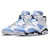 Met doos Jumpman 6s Unc Basketbalschoenen voor heren 6 Geel Oker Aqua Toro Bravo Cool Grijs Zwart Kat Infrarood Buitensporten Heren Trainers Sportsneakers Maat 40-47