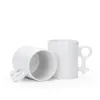 Tassen Kreative Keramiktasse Paar Geschenk für Valentinstag Sublimation DIY Po Print Leere Kaffeetasse Paar Set
