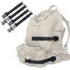 Packs 4pcs Molle with Quick Release Buckle Adjustable Short Nylon Lashing Straps for Backpack Tactical Lashings Camping