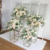 Decorative Flowers Wreaths Artificial Flower Ball For Wedding Decoration Table Centerpieces Stand Decor Silk Simulation Shelf Party Stage Display 230825