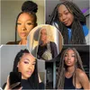 Human Hair Bulks Straight Crochet Braids Soft Faux Locs Braids Hair Dreadlocks Goddess Braids SOKU Ombre Brown Synthetic Braiding Hair For Women 230826