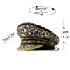 Bérets de haute qualité à la main chapeau de luxe léopard capitaine sergent femmes pour festival fête d'anniversaire casquette militaire filles dame 230825