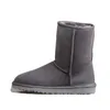 Designer snowboots Australische dameslaarzen Bailey Dune Kastanje wintergesp bont sneeuw Half kniekort dame en wol geïntegreerde maat 35-43