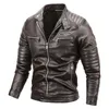 Heren leer kunstleer heren casual PU lederen jassen heren herfst winter casual motorjas heren windjack biker jassen kleding 230825