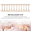 Doll House Accessories 2 PCS House Handrail Mini Dollhouse Toys Dollhouse Miniature Small Models Wood Decors Möbler Child 230826