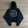 Мужские толстовка толстовок Goth Punk Sweathirties Hoodies Y2K Print Print Sport Pulver Gothic с длинным рукава