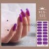 Faux ongles 1pc Nail Art Autocollant Laser Brillant Paillettes Polonais Wraps Double Bandes Adhésives De Mode Autocollants De Mode Manucure Décor x0826