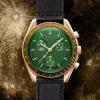 Bioceramiczna planeta księżyca męskie zegarki Wysokiej jakości pełna funkcja chronograph zegarek misja do rtęci 42 mm nylon designer zegarki kwarcowe Relogio