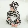 Rompers Kigurumi Pajamas for Children Flannel Cute Baby Romper Unicorn Panda Kids Onesies Costumes Winter Playsuit Boys Girls Jumpusit 230825