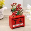 Christmas Decorations Christmas Countdown Advent Block Calendar Christmas Countdown Block Decoration Wooden Calendar Pography Props For Christmas 230825