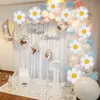 Altri articoli per feste per eventi 10 pezzi Mini palloncini foil a margherita Palloncino girasole bianco Globos per matrimoni Decorazioni per compleanno per bambini Baby Shower Puntelli Po 230825