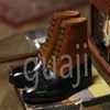 مصمم فستان أحذية Oxford Leather Boots Men High Top English Boots Handmade Boots