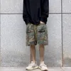 Shorts pour hommes Vintage Camouflage Cargo Mens tridimensionnel Tailoring Poche Armée Court Hip Hop Streetwear Tout match Casual 230826