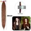 Human Hair Bulks Fashion Reggae Hair 36" Synthtic Hair Braid Crochet Locks Hair For Men Women Afro Handmade Dreadlocks Crochet Locks Hair 230826