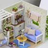 Аксессуары для кукольного дома котенок мини -кукольный домик мини -модельный строительный комплект собранный дом домашний комплект творческий зал.