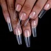 False Nails 100pcsbox Clear Transparent Seamless Fake Nails Full Coverage False Nails Tips Short Tshaped Water Drop Full Sticker For Nails x0826