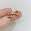 Charm MIQIAO Real 18K Pendientes de oro para el estilo de las mujeres Pure AU750 Simplicidad Pendientes de moda Joyería fina Regalo para amigos 230825