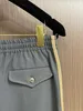 Pantaloni taglie forti da uomo Girocollo ricamato e stampato in stile polare estivo con puro cotone da strada 41ed3