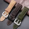 시계 밴드 Panerhai Casio West Iron City Crazy Horse Leather Strap Men 20 22 24 26mm 230825