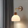 Lampa ścienna Nordic Bedside Proste nowoczesne modne okładka kwiatowa szkło romantyczne schody koryta