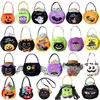 Geschenkpapier 2023 Happy Halloween Hexe Kürbis Handheld-Süßigkeitstüten Süßes oder Saures Partyzubehör Rucksack Helloween Cartoon-Paket 230826