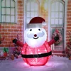 Décorations de Noël Illuminé Noël Père Noël Bonhomme de neige 40LED Lumière rougeoyante pour la décoration de Noël Lumière extérieure Décor de fête de Noël 230825