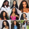 Deep Wave Closure Wig Human Hair Lace Frontal Wigs for Women 13x6 Lace Front Wig Bleached Knots Wigs 4x4 Deep Wave Frontal Wig