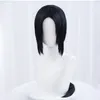 Cosplay perukları uchiha itachi cosplay peruğu Itachi uchiha uzun düz siyah ısıya dayanıklı sentetik saç anime cosplay peruk wigcap 230826