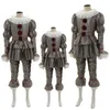 Kleidung Sets Halloween Cosplay Pennywise Kostüm Männer Frauen Kinder Junge Mädchen Familie Passenden Stephen It Auferstehung Nacht Clown Kleidung Set 230825