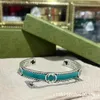 Yeni 925 Sterling Gümüş Bilezik Ayçiçeği Çiçek Tiger Açılış Lüks Tasarımcı Bilezik G Çift Bangles Erkekler Moda Partisi Düğün Takı Hediye Gu