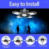 Wall Lamp H7JB 120W Est 4 Panels LED Deformable Garage Ceiling Lights Lighting Fixture Bulb For Warehouse Workshop And Barns