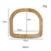 가방 부품 액세서리 210pcs 정사각형 나무 손잡이 여성 교체 지갑 키스 키스 핸드백 어깨 휴대용 가방 DIY 재봉 230823