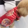 Hondenkleding Chinees Jaar Jasje Winterkleding Chihuahua Pommeren Schnauzer Bichon Poedel Lentefestival Tangpak