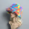 Cappelli a tesa larga Cappelli a secchiello Inverno Cappello a secchiello in pelliccia sintetica da uomo Solido addensato Morbido caldo soffice Panama Cappello da donna Moda all'aperto Vacanza Cappello da pescatore da donna 230825